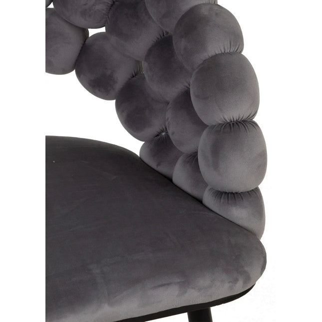 Mondo tuoli - harmaa sametti - KalusteDuo_Huonekaluliike_Ruokatuoli