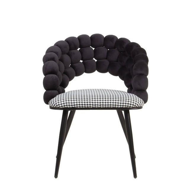 Mondo tuoli - musta sametti - KalusteDuo_Huonekaluliike_Ruokatuoli