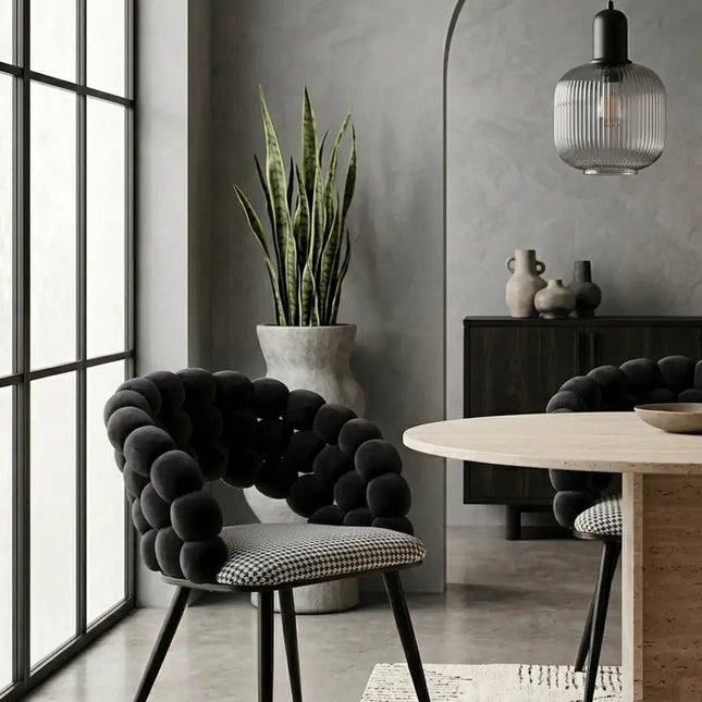 Mondo tuoli - musta sametti - KalusteDuoHuonekaluliikeRuokatuoli