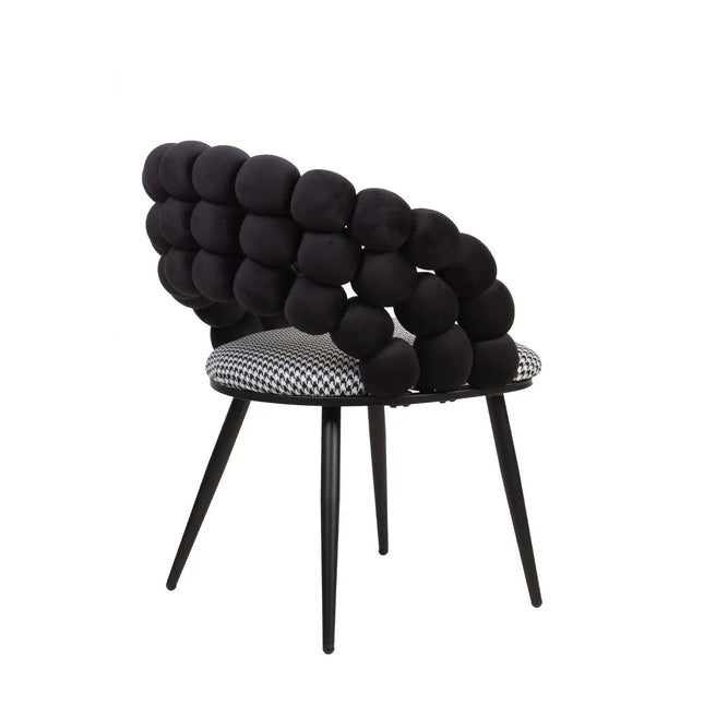 Mondo tuoli - musta sametti - KalusteDuo_Huonekaluliike_Ruokatuoli