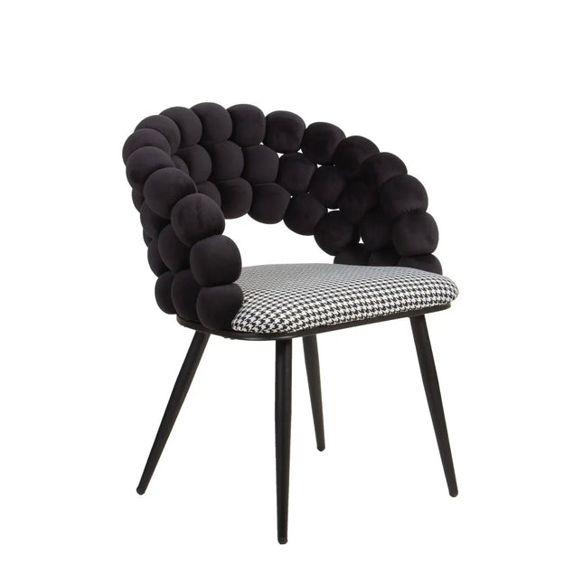 Mondo tuoli - musta sametti - KalusteDuo_Huonekaluliike_Ruokatuoli