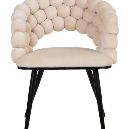 Mondo tuoli - vaalea beige sametti - KalusteDuo_Huonekaluliike_Ruokatuoli