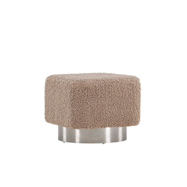 Newton rahi/pouf - Hopea / Beige teddy - KalusteDuo_Huonekaluliike_Rahi