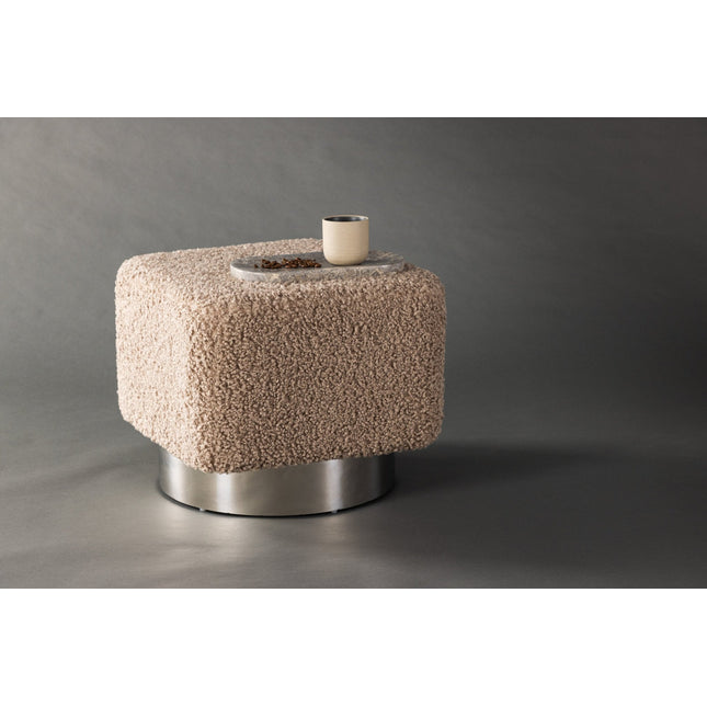 Newton rahi/pouf - Hopea / Beige teddy - KalusteDuo_Huonekaluliike_Rahi