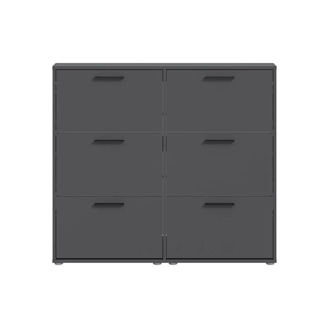 Nook kenkäkaappi 116 cm – antrasiitti - KalusteDuo_Huonekaluliike_kenkäkaappi