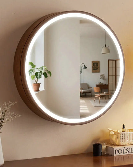 Nova LED‑peilikaappi – peili säilytystilalla - KalusteDuo_Huonekaluliike_peilikaappi