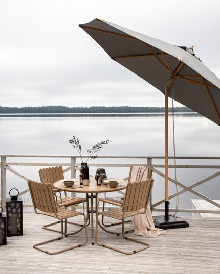 Nypo - aurinkovarjo kallistuksella- harmaa - 330cm - KalusteDuo_Huonekaluliike_Aurinkovarjo