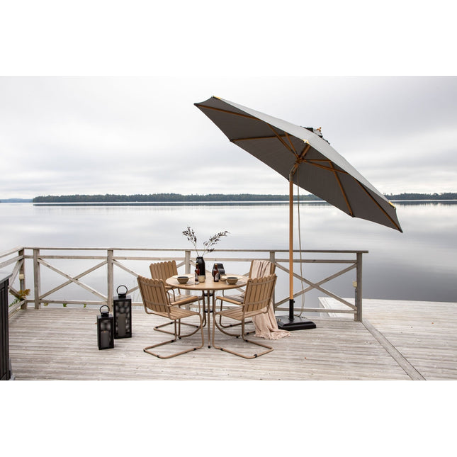 Nypo - aurinkovarjo kallistuksella- harmaa - 330cm - KalusteDuo_Huonekaluliike_Aurinkovarjo