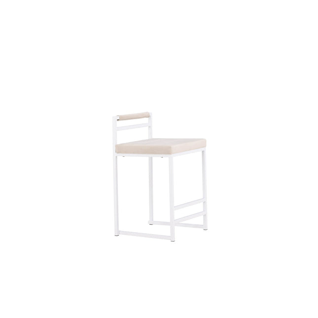 Opelika baarituoli 1 kpl - valkoinen / beige/ FSC 100% - KalusteDuo_Huonekaluliike_Tuoli