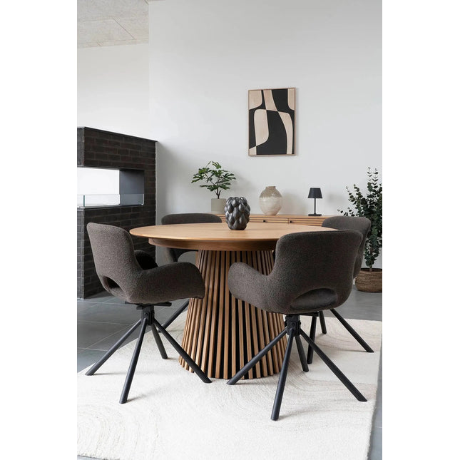 Osaka Ruokapöytä 120 - 160 - 200x120 cm Tammi, Ruskea Tai Musta - KalusteDuo_Huonekaluliike_Ruokapöytä