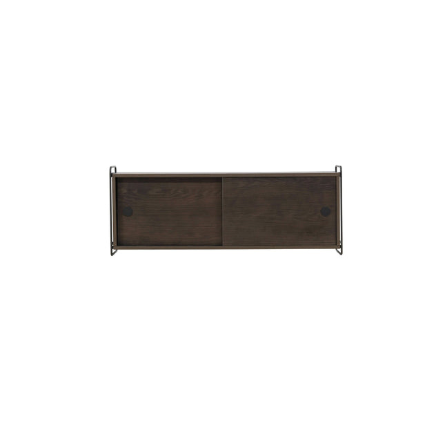 Paris seinäkaappi 121x35x48cm - mokka MDF - KalusteDuo_Huonekaluliike_Säilytyskaluste
