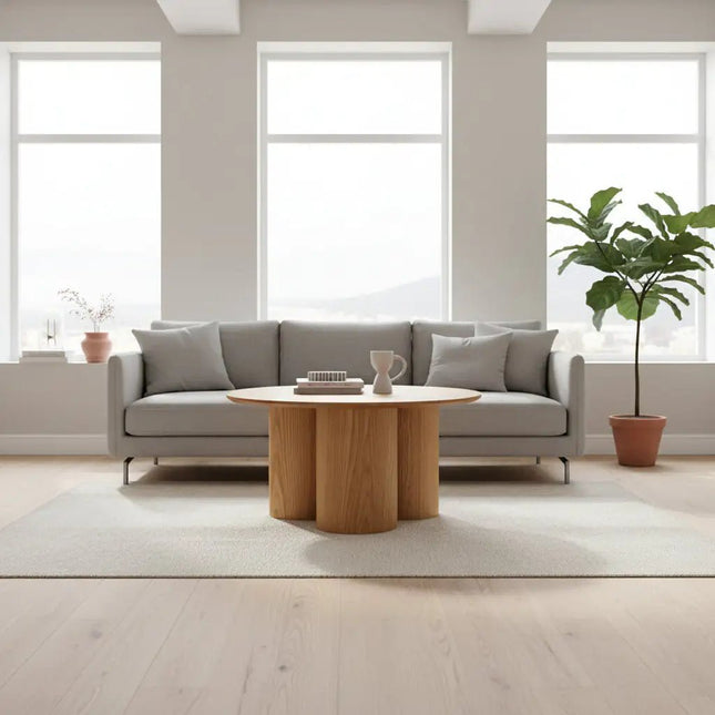 Pillar sohvapöytä - tammiviilu - KalusteDuo_Huonekaluliike_sohvapöytä