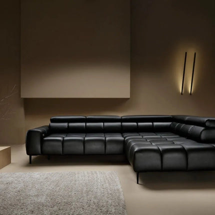 Plaza L kulmasohva aidolla nahalla - KalusteDuoHuonekaluliikeKulmasohva