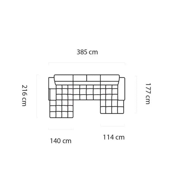 Plaza XL U - Kulmasohva - sähkösäätöinen istuin - KalusteDuoHuonekaluliikeKulmasohva