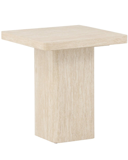 Qvart sohvapöytä 50x50x56 cm - travertiininvärinen - #KalusteDuo_#Huonekaluliike_Pöytä