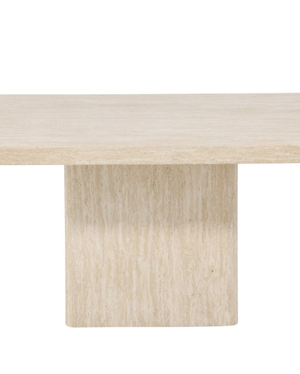 Qvart sohvapöytä 80x80x46 cm - travertiininvärinen - #KalusteDuo_#Huonekaluliike_Pöytä