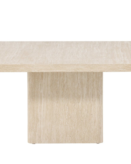 Qvart sohvapöytä 80x80x46 cm - travertiininvärinen - #KalusteDuo_#Huonekaluliike_Pöytä