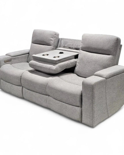 Relax 3-istuttava recliner sohva, kangas hopea - KalusteDuo_Huonekaluliike_recliner sohva