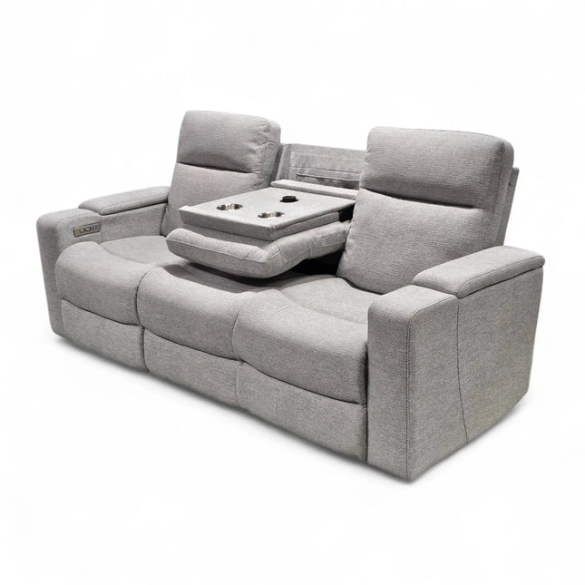 Relax 3-istuttava recliner sohva, kangas hopea - KalusteDuo_Huonekaluliike_recliner sohva
