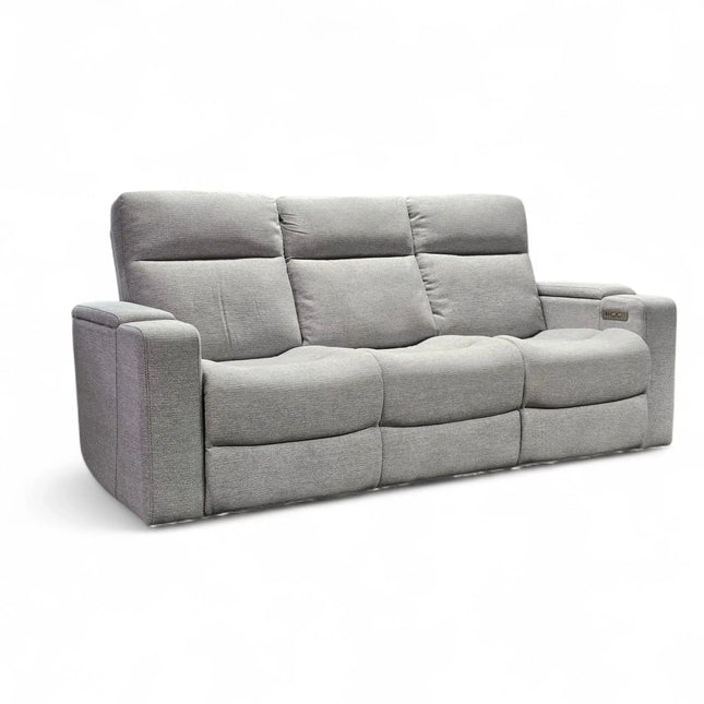 Relax 3-istuttava recliner sohva, kangas hopea - KalusteDuo_Huonekaluliike_recliner sohva