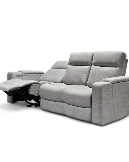 Relax 3-istuttava recliner sohva, kangas hopea - KalusteDuo_Huonekaluliike_recliner sohva