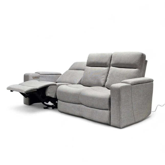 Relax 3-istuttava recliner sohva, kangas hopea - KalusteDuo_Huonekaluliike_recliner sohva