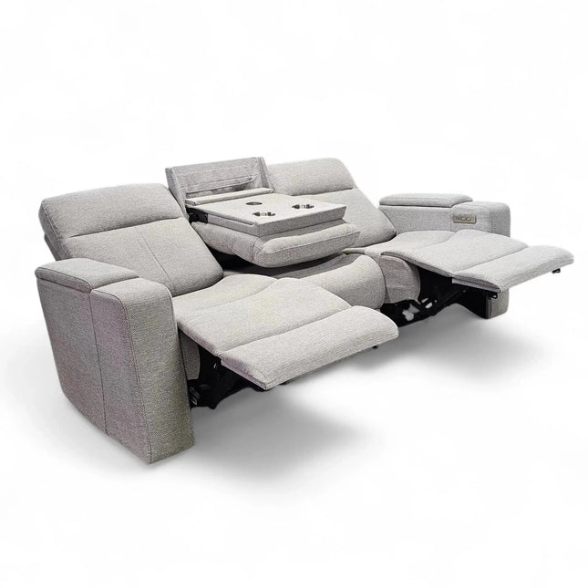 Relax 3-istuttava recliner sohva, kangas hopea - KalusteDuo_Huonekaluliike_recliner sohva
