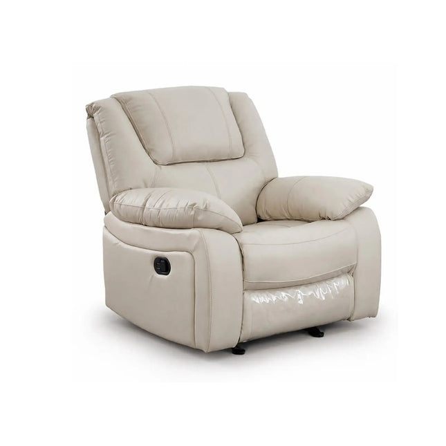 Relaxo – kermanvärinen recliner nojatuoli nahalla - KalusteDuo_Huonekaluliike_recliner tuoli