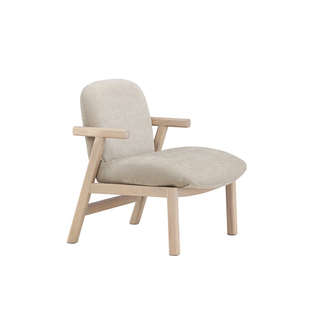 Rile nojatuoli - valkolakattu/ beige - KalusteDuo_Huonekaluliike_Nojatuoli