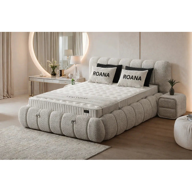 Roana 7 - vyöhykkeinen sänky säilytystilalla - 160/180/200x200 cm - KalusteDuo_Huonekaluliike_Sänky