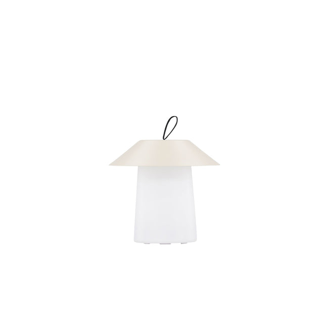 Rubu pöytävalaisin ø24*26cm - beige/valkoinen - KalusteDuo_Huonekaluliike_Valaisin ulkokäyttöön