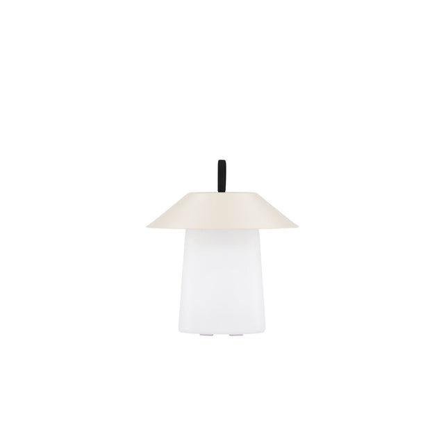 Rubu pöytävalaisin ø24*26cm - beige/valkoinen - KalusteDuo_Huonekaluliike_Valaisin ulkokäyttöön