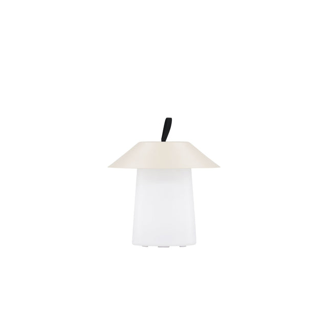 Rubu pöytävalaisin ø24*26cm - beige/valkoinen - KalusteDuo_Huonekaluliike_Valaisin ulkokäyttöön
