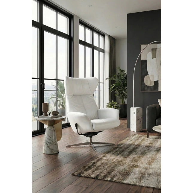 Runde recliner nojatuoli - Aitoa nahkaa - KalusteDuo_Huonekaluliike_Nojatuoli