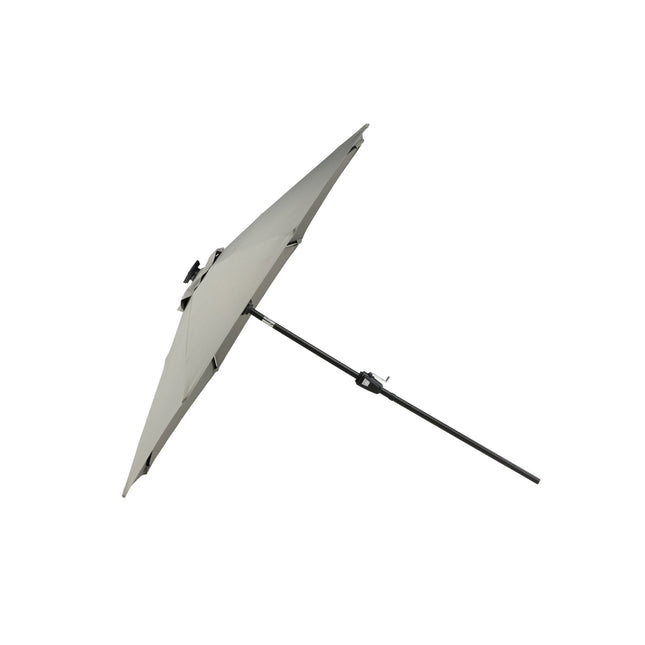 Sabal - aurinkovarjo LED-valolla - harmaa - 270cm - KalusteDuo_Huonekaluliike_Aurinkovarjo