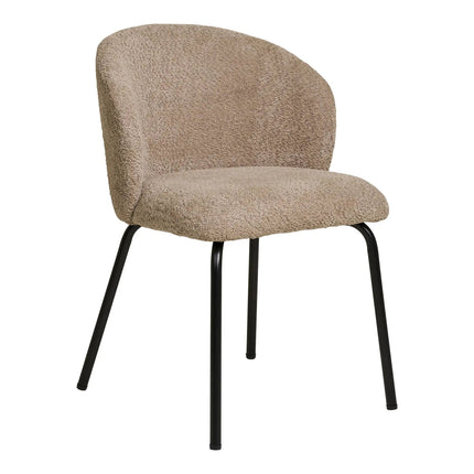 Safira — ruokapöydän tuoli, beige bouclé (House Nordic) - KalusteDuo_Huonekaluliike_ruokapöydän tuoli