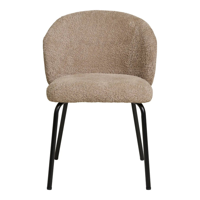 Safira — ruokapöydän tuoli, beige bouclé (House Nordic) - KalusteDuo_Huonekaluliike_ruokapöydän tuoli