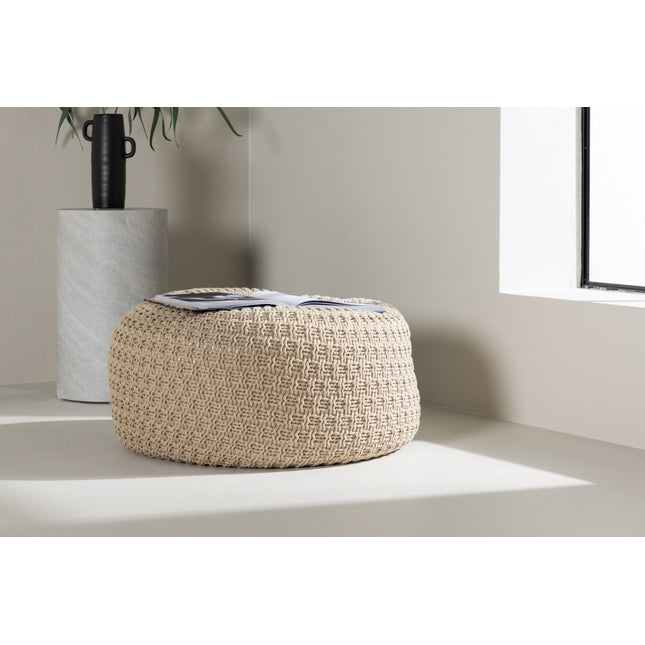 Sam pyöreä rahi - ⌀45 / beige - KalusteDuo_Huonekaluliike_Rahi
