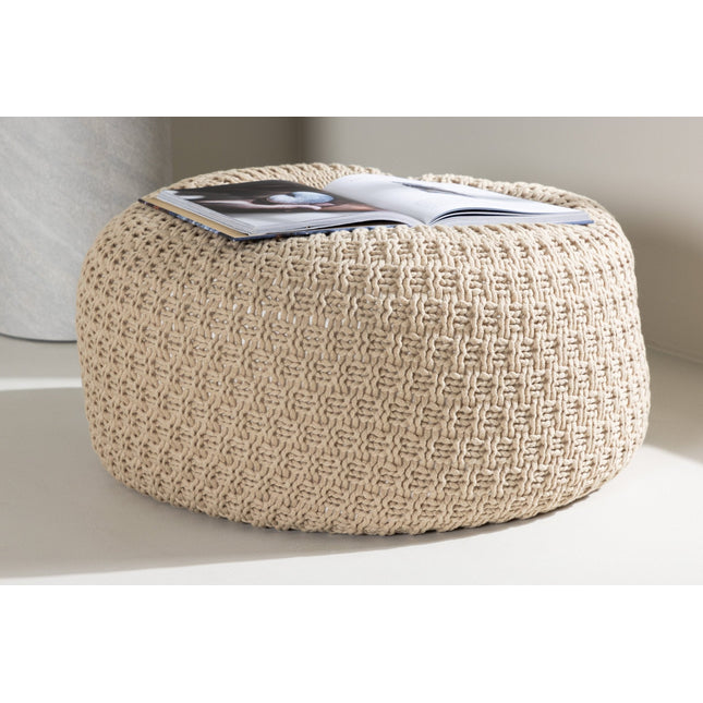 Sam pyöreä rahi - ⌀45 / beige - KalusteDuo_Huonekaluliike_Rahi