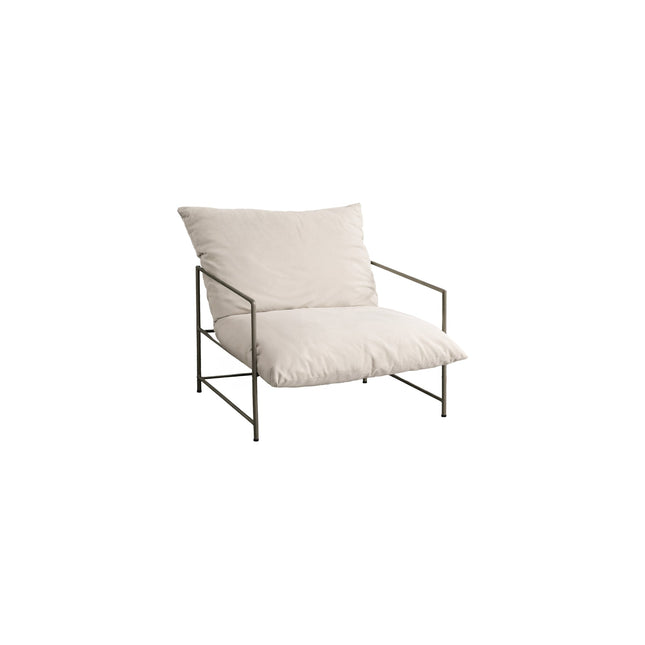 Sedalia nojatuoli - pronssinen runko / beige - KalusteDuo_Huonekaluliike_Nojatuoli