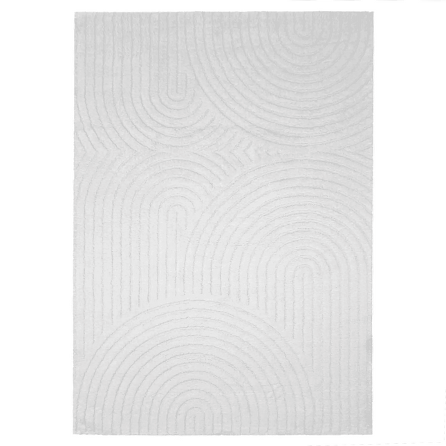 Seine kohokuvioitu matto valkoinen - KalusteDuoHuonekaluliikeMatto