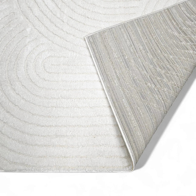 Seine kohokuvioitu matto valkoinen - KalusteDuoHuonekaluliikeMatto