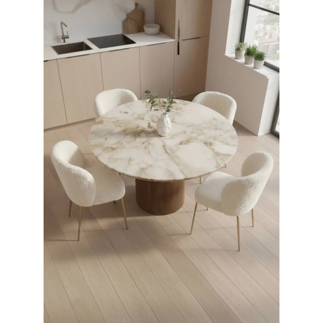 Sevilla ruokailuryhmä - pöytä + 4 Teddy tuolia - KalusteDuoHuonekaluliikeRuokailuryhmä