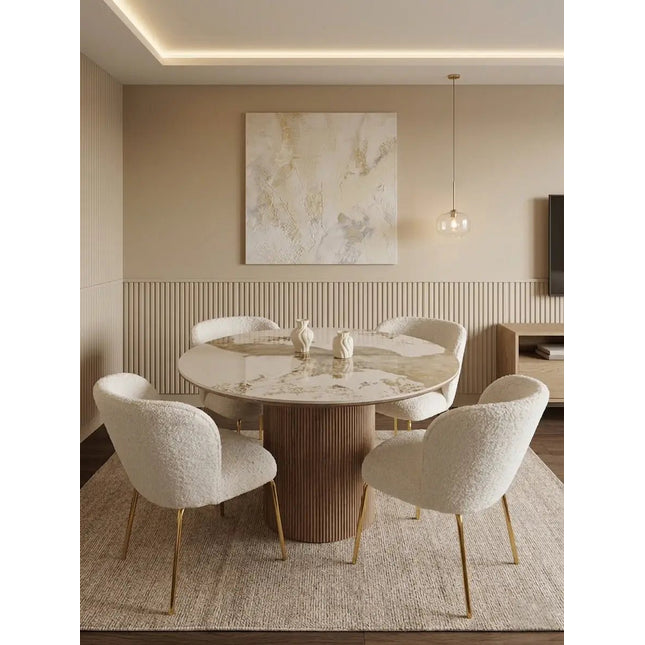 Sevilla ruokailuryhmä - pöytä + 4 Teddy tuolia - KalusteDuoHuonekaluliikeRuokailuryhmä