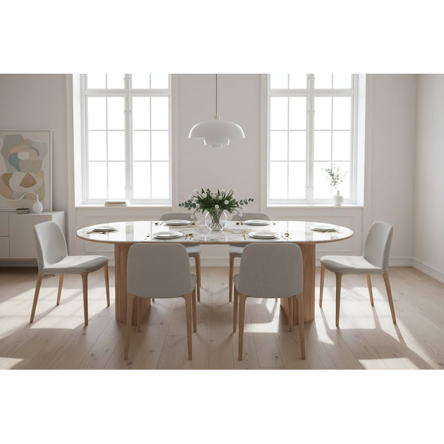 Sevilla‑ruokapöytä 100×210×76 cm - KalusteDuo_Huonekaluliike_Ruokapöytä