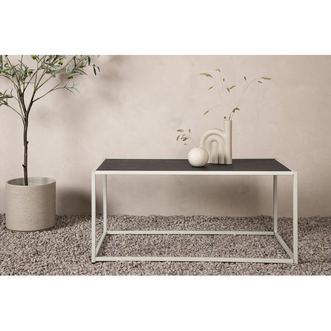 Siaton sohvapöytä teräs - beige / suorakaide 60*110* - KalusteDuo_Huonekaluliike_Pöytä ulkokäyttöön