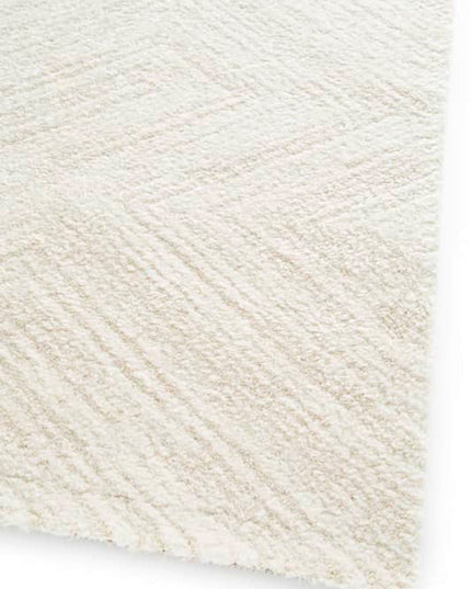 Siro matto valkoinen/beige – kalasaba‑kuvio | 160×230 & 200×290 - #KalusteDuo_#Huonekaluliike_Matto