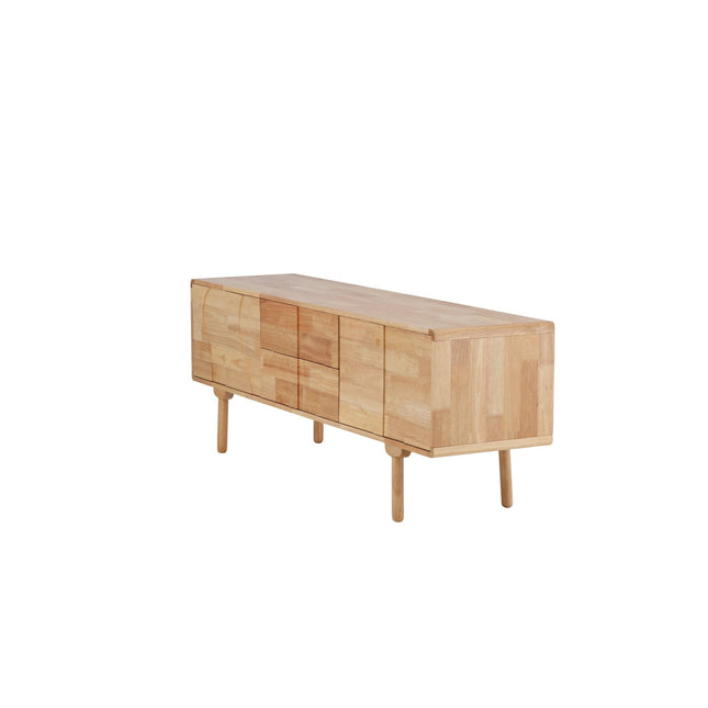 Skärhamn kaappi 180x45x65 cm - luonnonvärinen kumipuu - KalusteDuo_Huonekaluliike_Säilytyskaluste