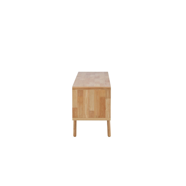 Skärhamn kaappi 180x45x65 cm - luonnonvärinen kumipuu - KalusteDuo_Huonekaluliike_Säilytyskaluste