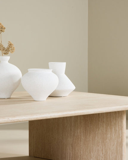 Skagen sohvapöytä 100x120 - travertiininvärinen / FSC 100% - #KalusteDuo_#Huonekaluliike_Pöytä